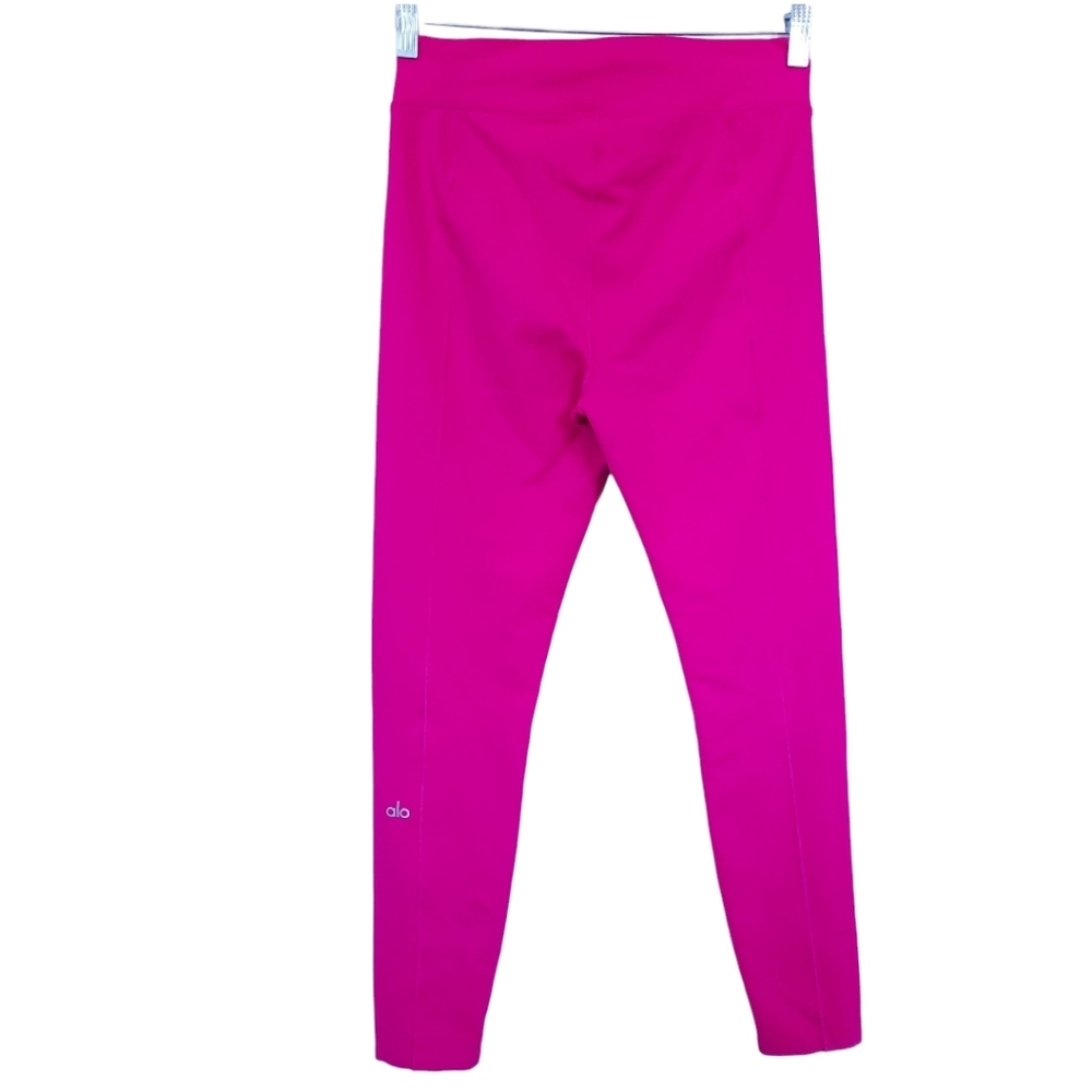 Alo Yoga High Waist Visionary Leggings M Hot Pink 7/8 length Workout Gym - Picture 5 of 13